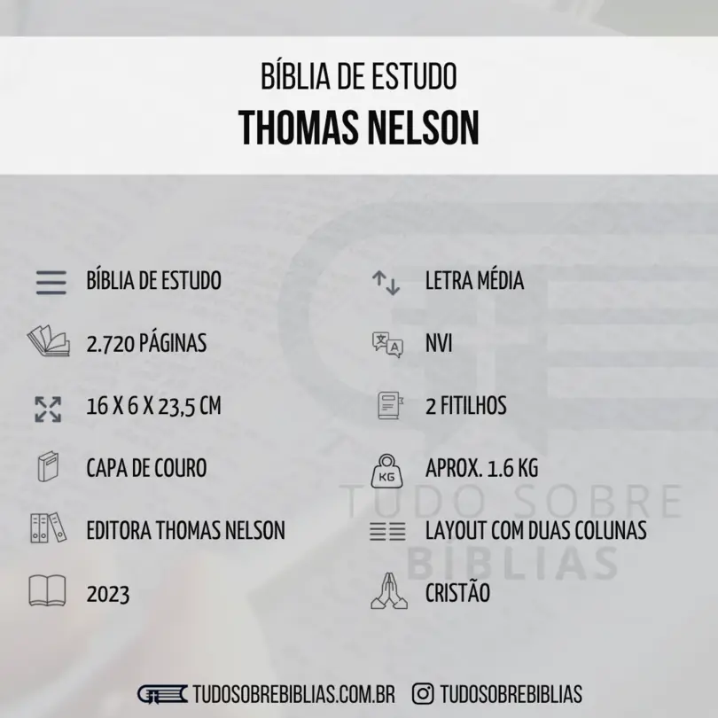 Ficha de Dados Thomas Nelson